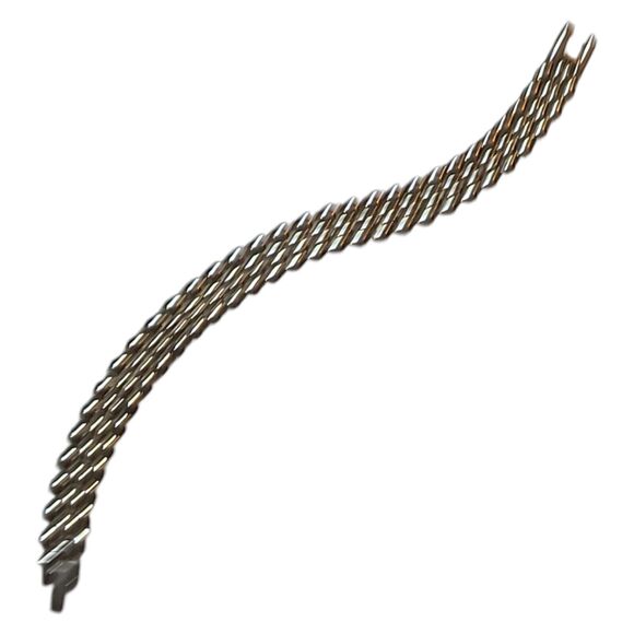 Vintage Silver Tone Panther Link‎ Bracelet 8" - Picture 3 of 7